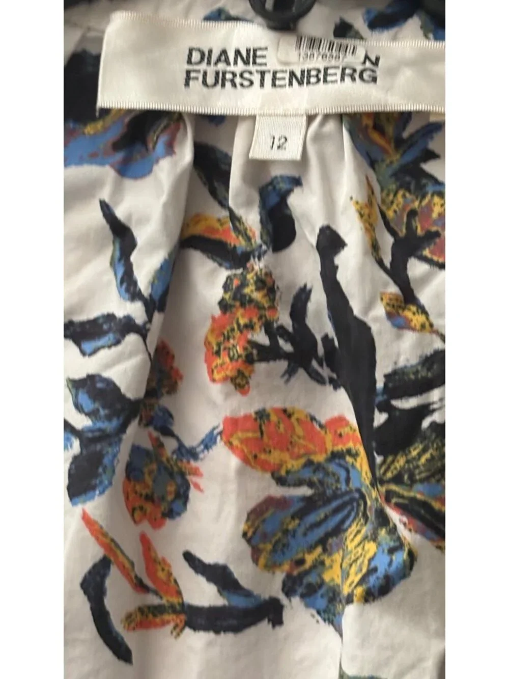 Diane von Furstenberg Floral Erica Dress in Fauna Toile Womens Aline fit and - Picture 10 of 16